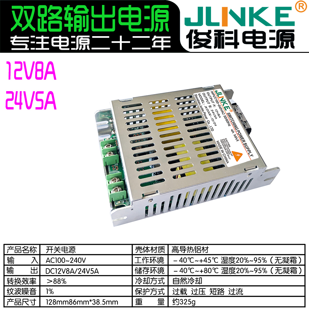 12V8A/24V5A