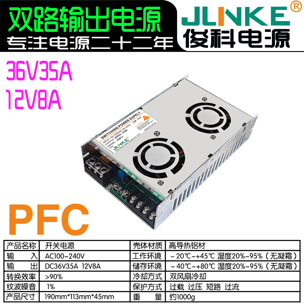 12V8A/36V35A